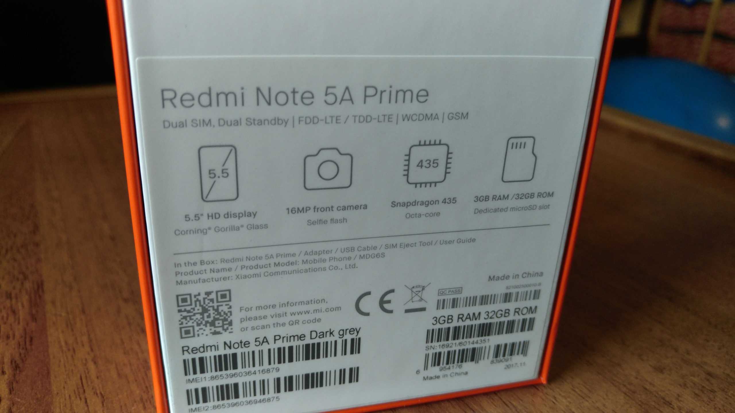 Xiaomi Redmi Note 5 Box