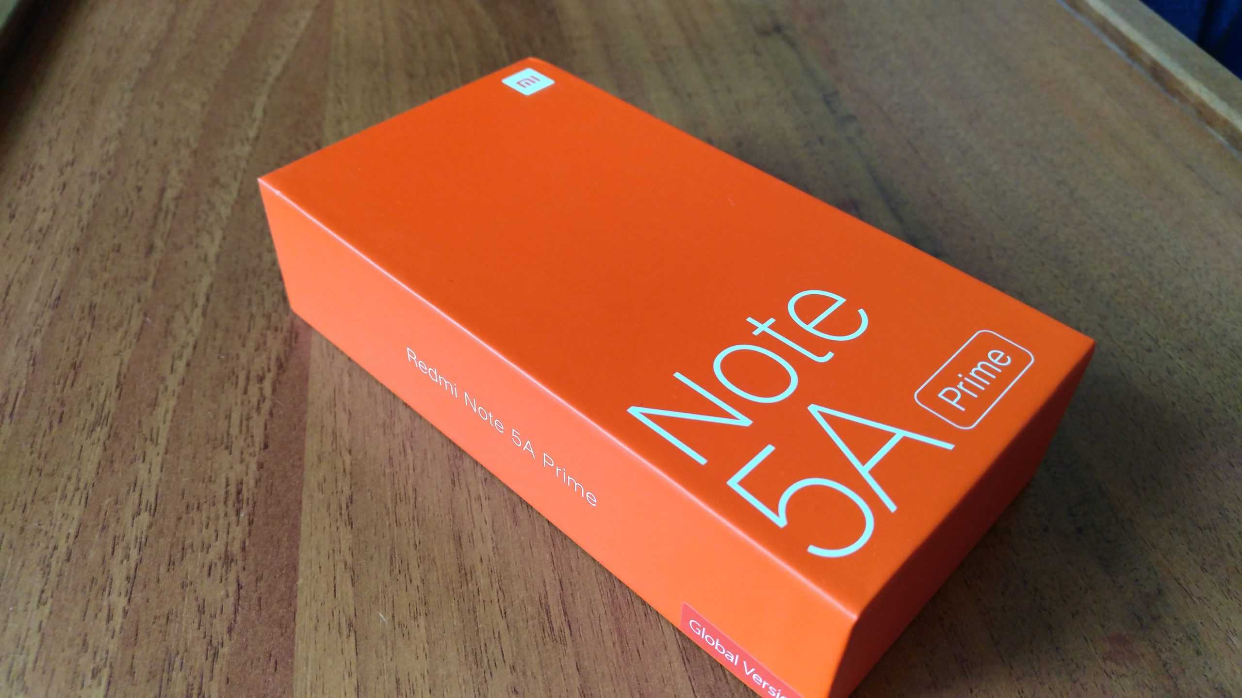 Коробка Xiaomi Redmi Note 5A Prime